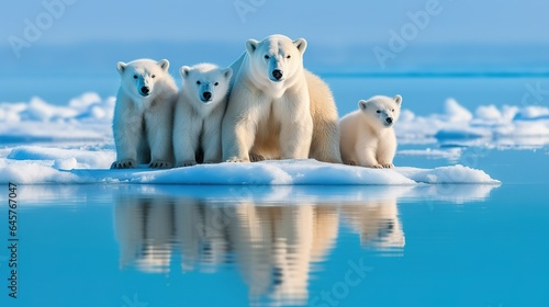 A photograph of an animal in front of blue sky