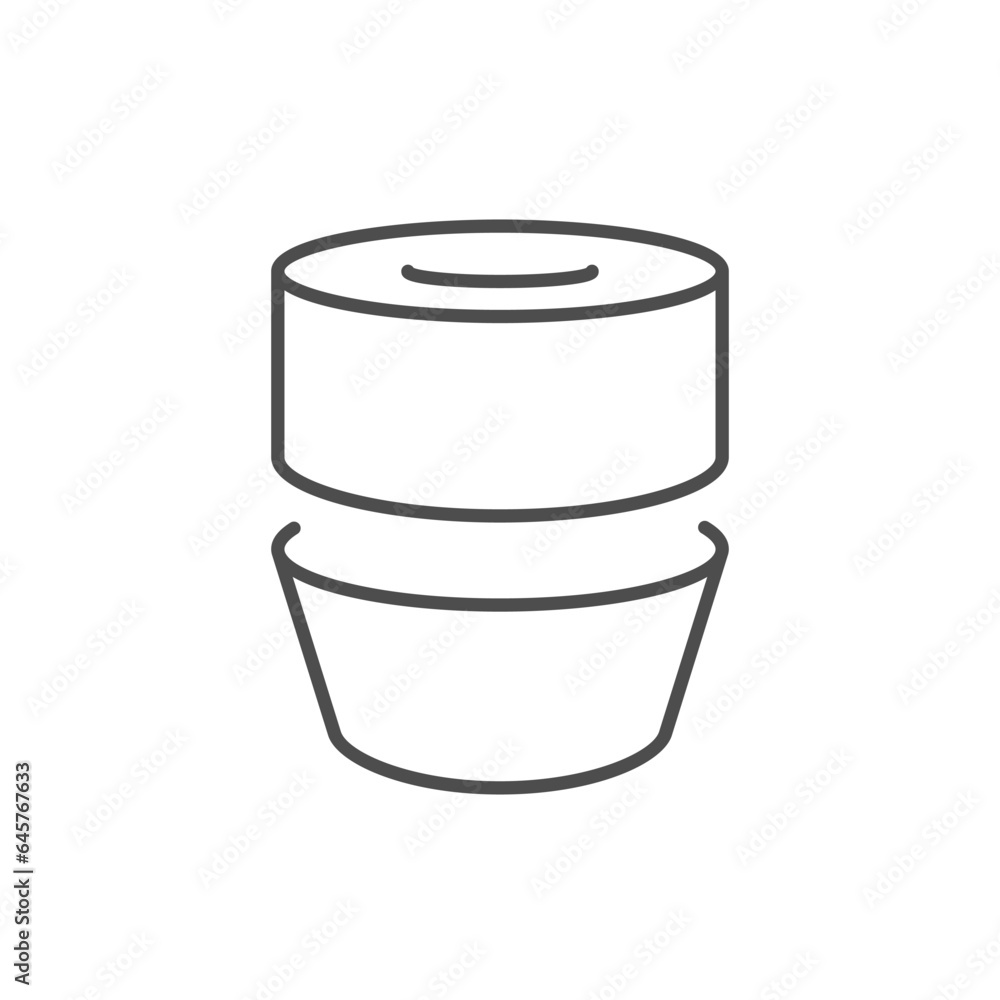 Skateboard bushings line outline icon Skateboard bushings line outline icon