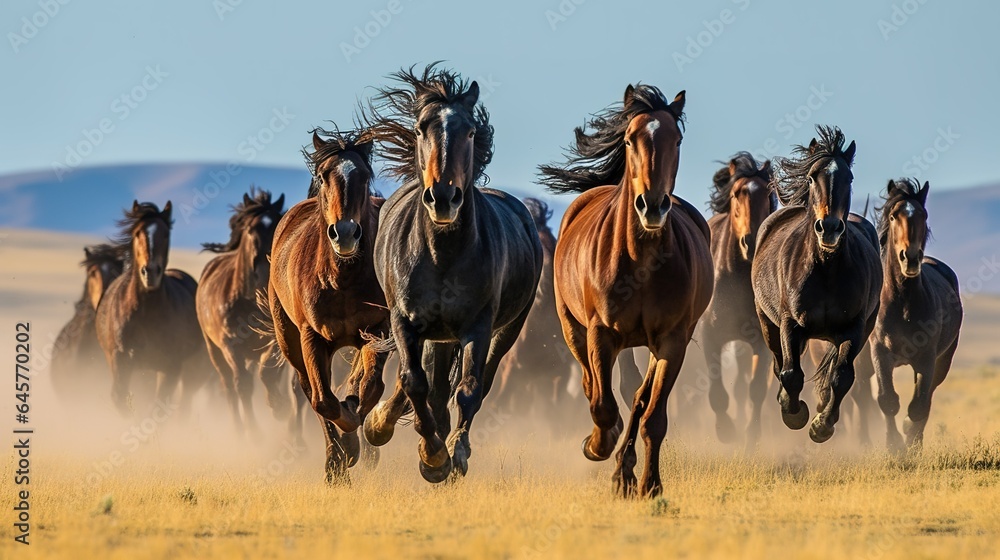 Obraz premium Herd of horses