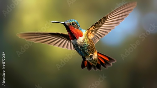 hummingbird in flight