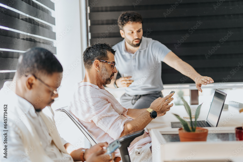 Successful Multigenerational Team Working in a Modern Office Conference Room Successful Multigenerational Team Working in a Modern Office Conference Room