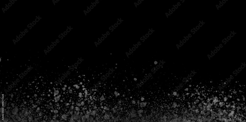 Silver glitter texture. Irregular confetti border on a black background. Christmas or party flyer design element. Vector illustration. Abstract black watercolor background. Hand painted watercolor. Silver glitter texture. Irregular confetti border on a black background. Christmas or party flyer design element. Vector illustration. Abstract black watercolor background. Hand painted watercolor.