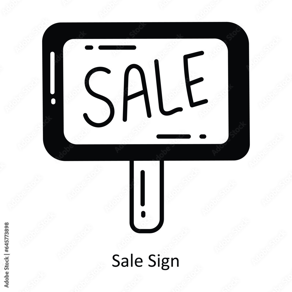 Sale Sign doodle Icon Design illustration. Ecommerce and shopping Symbol on White background EPS 10 File Sale Sign doodle Icon Design illustration. Ecommerce and shopping Symbol on White background EPS 10 File