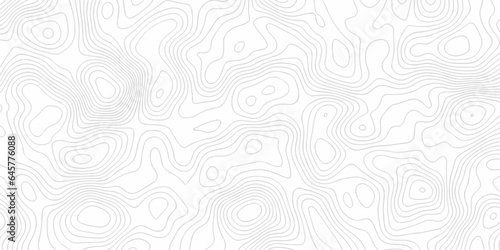 Seamless Topographic map. Geographic mountain relief. Abstract lines background. Contour maps. Vector illustration, Topo contour map on white background, Topographic contour lines.