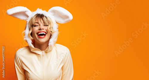 Happy Laughing Young Woman ...