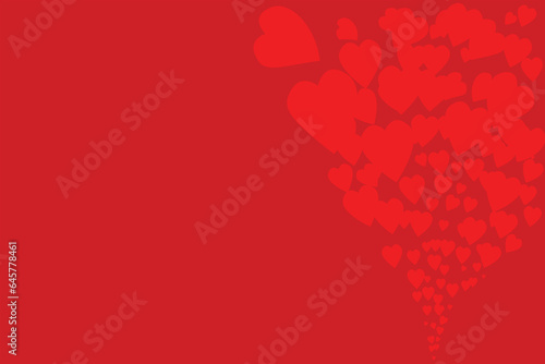 Red color propose card designe . love effect card designe.