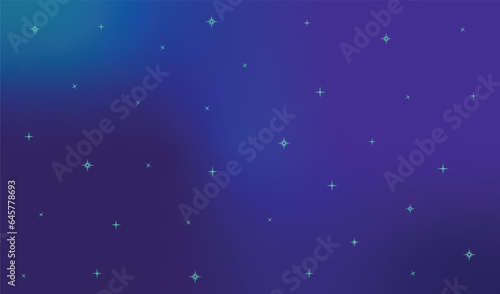 Abstract violet gradient background with stars, vector illustration.