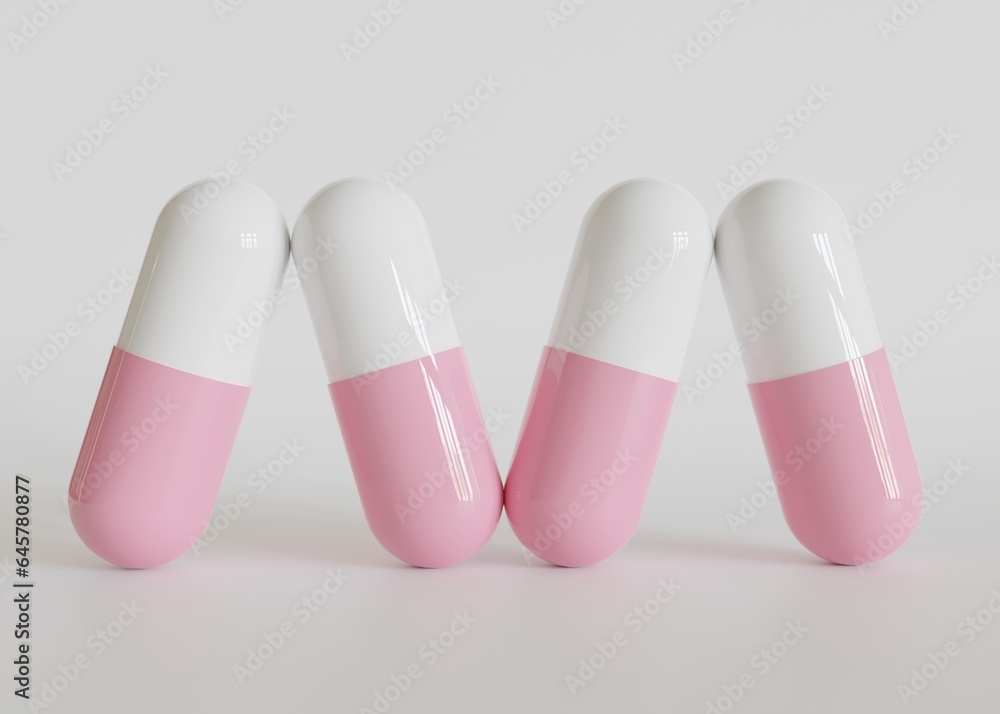 Realistic Pill or suplement illustration rendering 3D Realistic Pill or suplement illustration rendering 3D