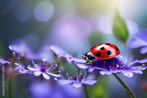 ladybug on a flower © NoreenCreation