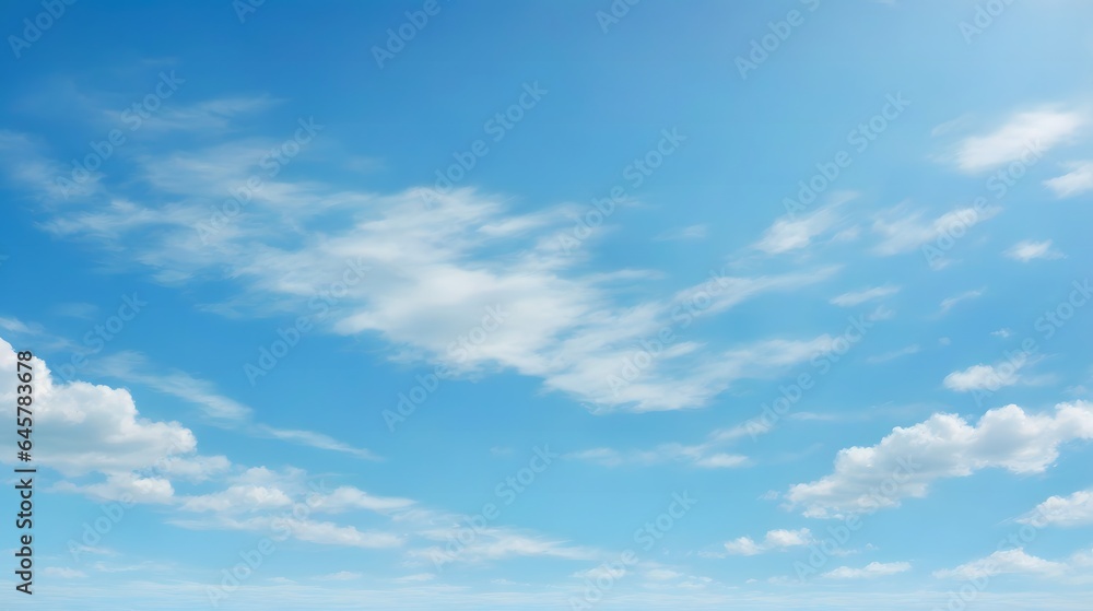 Fototapeta premium Clear Blue Sky Background Blue Sky Background Blue Sky Landscape Azure Sky Wallpaper Blue Sky Horizon AI Generative