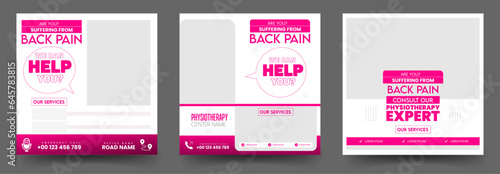 Physiotherapy or healthcare social media post template