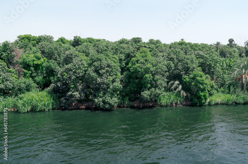View from the Nile river in Egypt