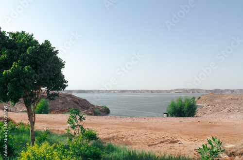 View of the Nasser lake in Egypt