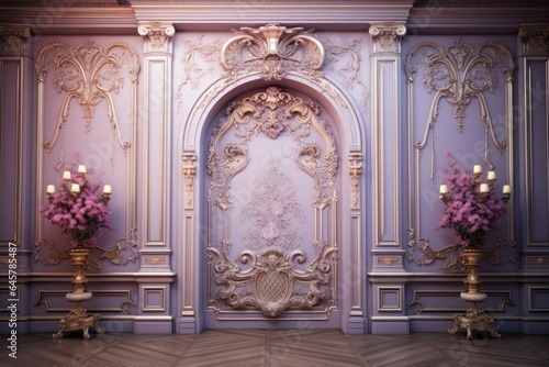 classic and vintage luxury wall backdrop