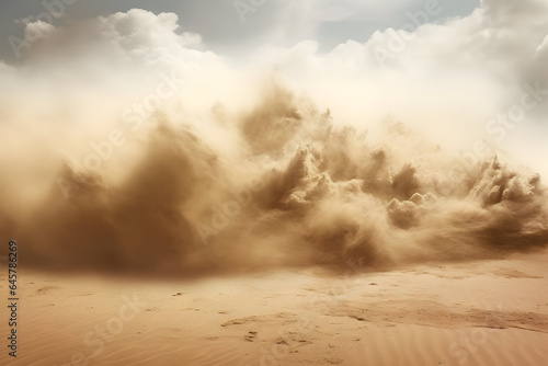 Blinding Sandstorm A Transparent Texture of Sand, Dust, and Dirt Clouds Swirling in the Wind photo