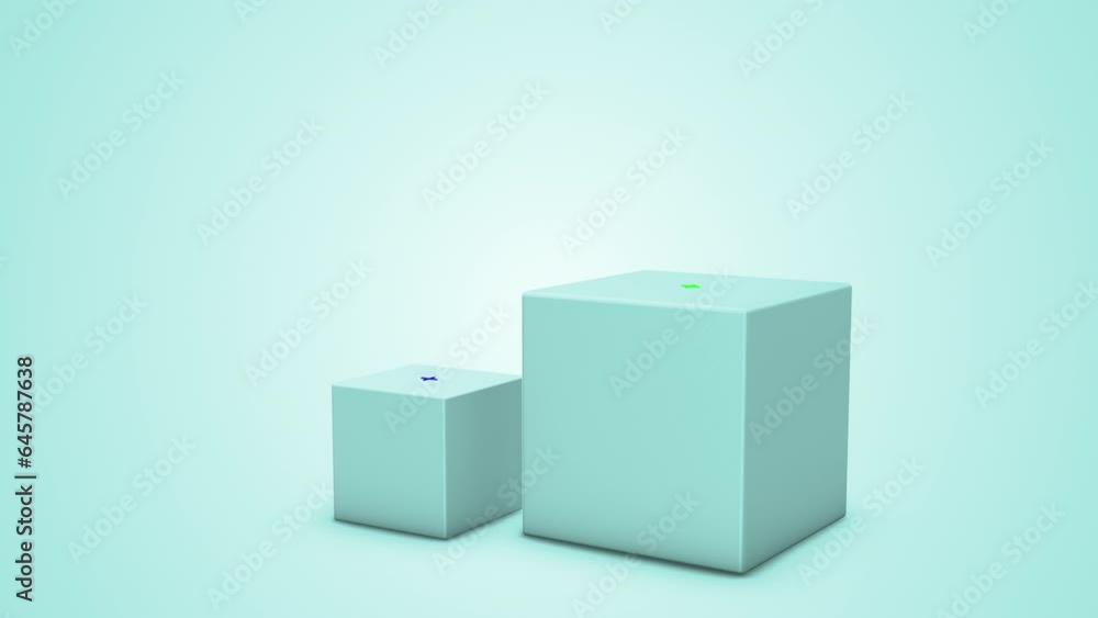 3d animation podium packaging presentation green background with tracking po 3d animation podium packaging presentation green background with tracking po