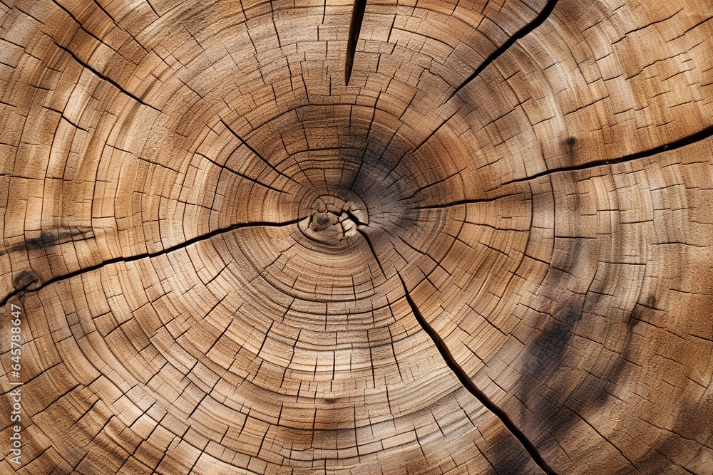 Close up view of pieces of teak wood stump background