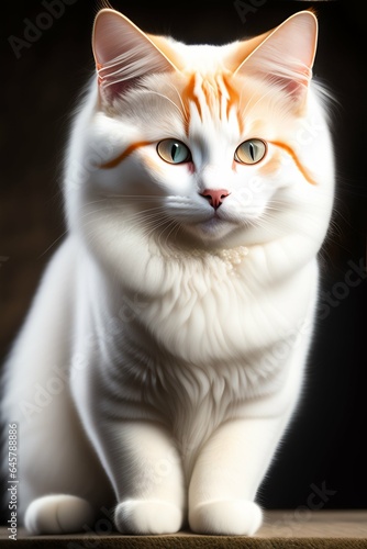 Cute cat  Whit cat 