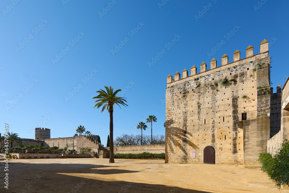 Ponce de Leon Tower in the Alcazar of Jerez de la Frontera in Andalusia, Spain