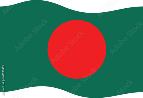 Free Download Bangladesh flag waving in clear sky national pride symbol - GFXLoad