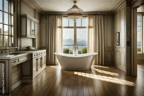 Bathroom vintage style interior design