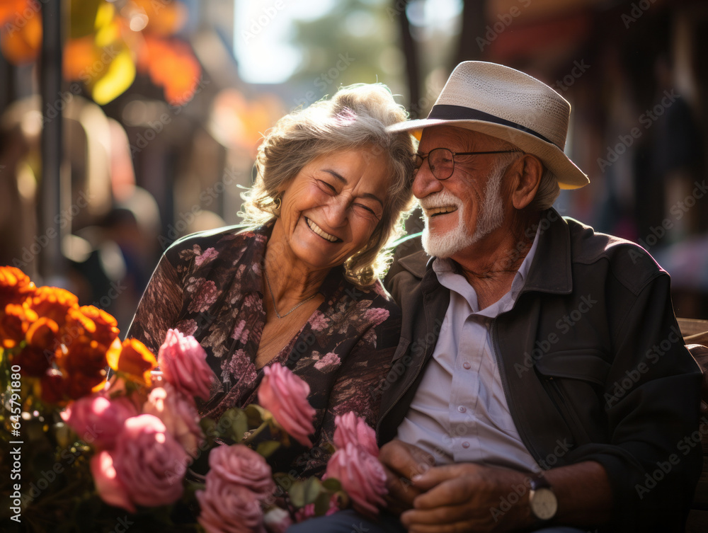 Senior Couple Happily Enjoying Their Retirement Senior Couple Happily Enjoying Their Retirement