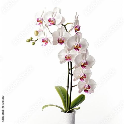 Orchid white background 