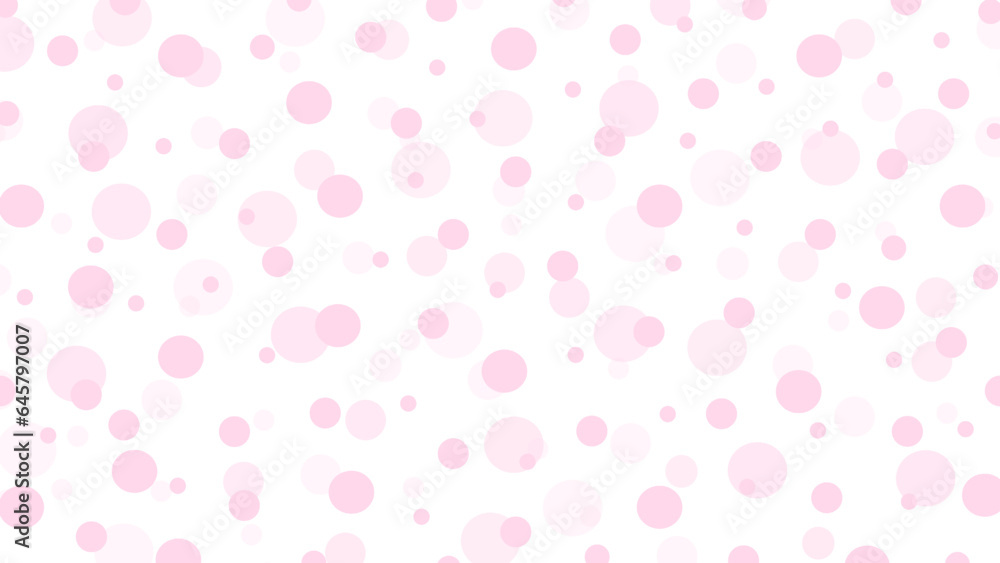 Seamless pattern with pink drops