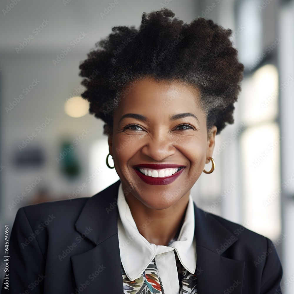 business businesswoman office mature middle aged head shot woman portrait corporate manager black businessperson created using generative ai technology business businesswoman office mature middle aged head shot woman portrait corporate manager black businessperson created using generative ai technology