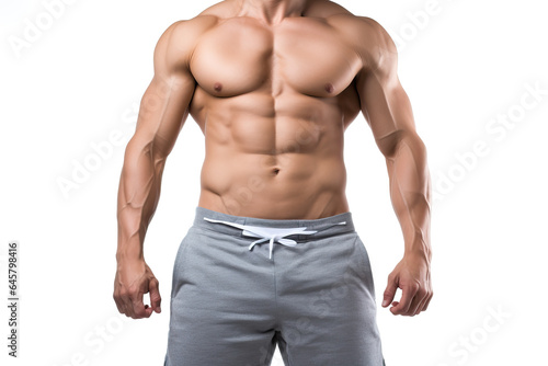 upper body of a muscular man, ai generated