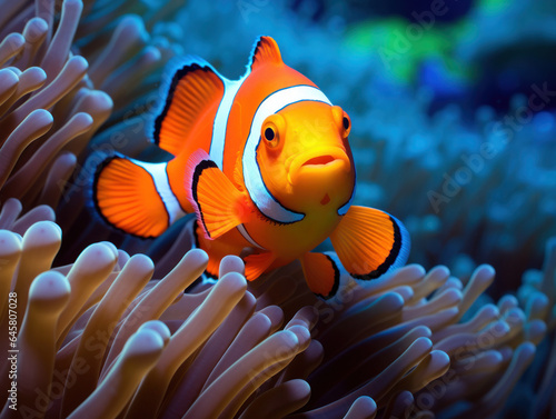 Clown Fish in its Natural Habitat  Wildlife Photography  Generative AI