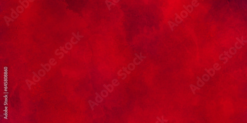 Red Background. Dark Red Watercolor Texture. Abstract Red Grunge Design.