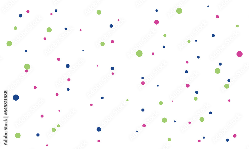 colorful dot circles background, aesthetic dot background vector