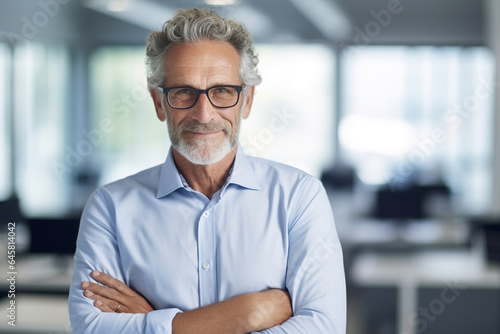 Office man mature happy adult portrait businessman smile person business manager male confidence
