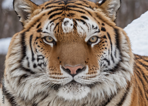 photograph of a Siberian tiger in the wild