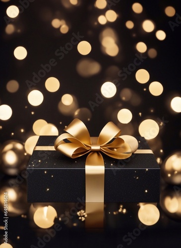 gift boxes in the city Black Friday  Cinematic daylight generative ai illustration art