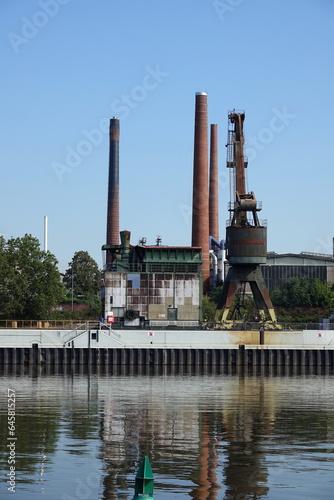 Industriegebiet in Frankfurt photo