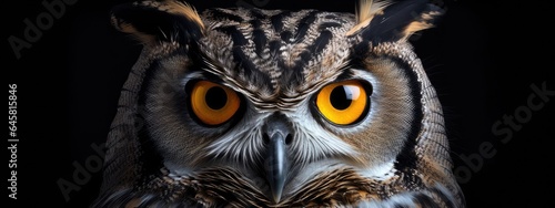 great horned owl portrait © suryana