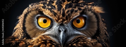 great horned owl portrait