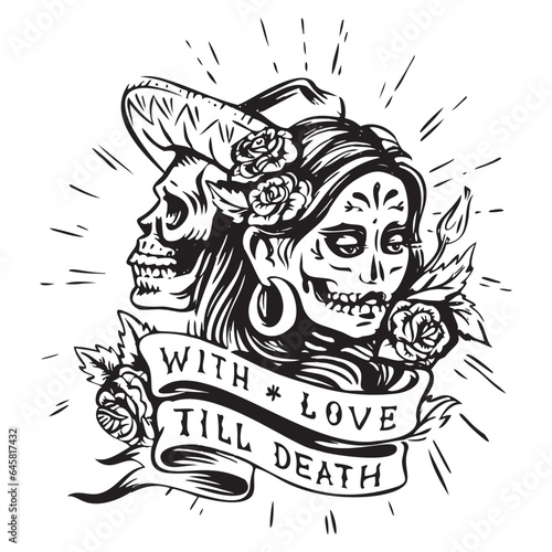 Day of the dead with love till death 