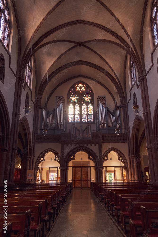 interior of the cathedral  near Frankfurt