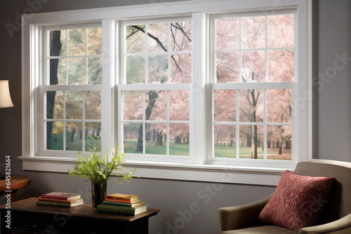 Double Hung Window in the Kitchen or Dining Room Interior © Nikki AI