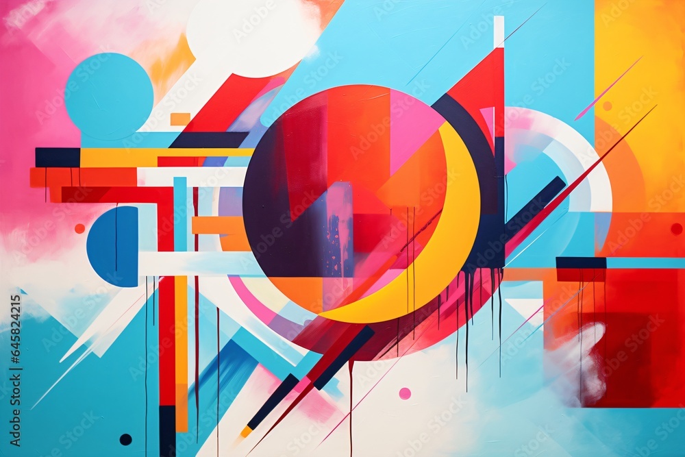 Fototapeta premium Abstract geometric wallpapers
