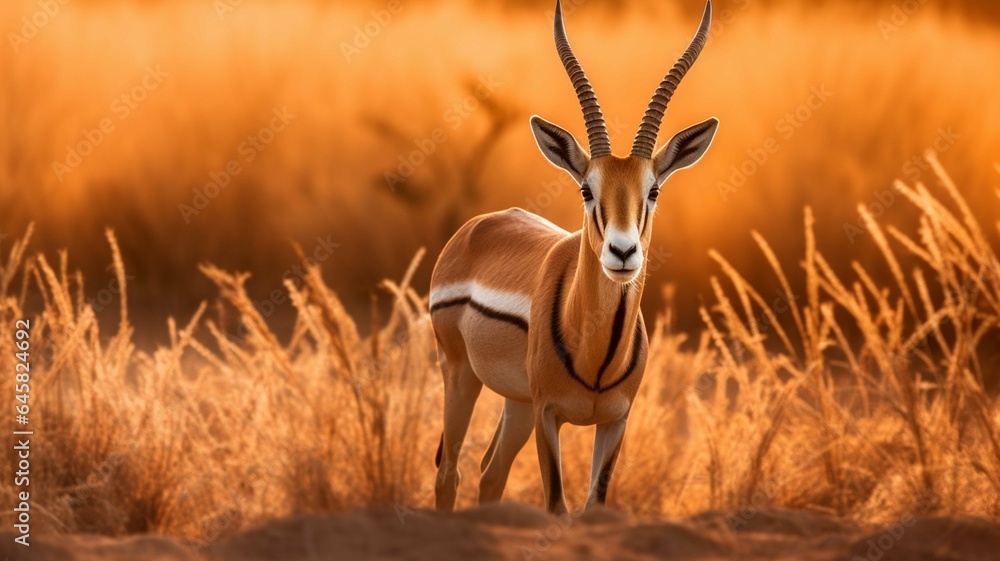 Impala antelope - obrazy, fototapety, plakaty 