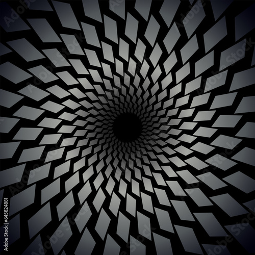dark background black hole vortex radial shape