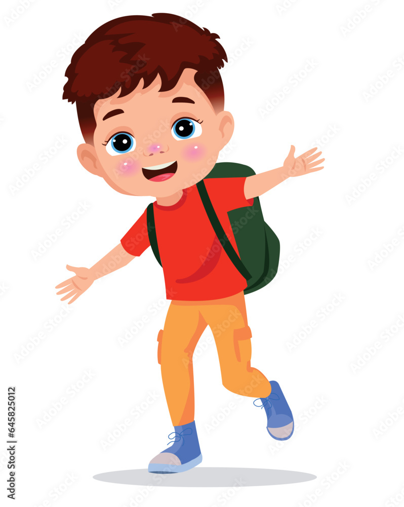 Vector Illustration cute little kids Vector Illustration cute little kids