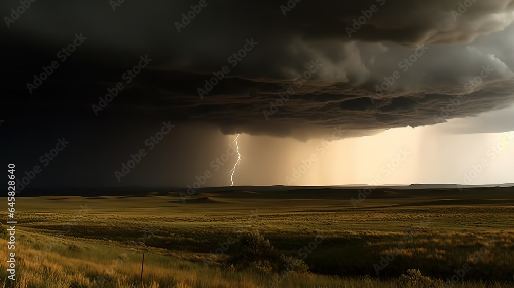 Fototapeta premium lightning in the storm
