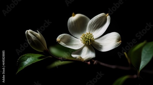 white magnolia flowers