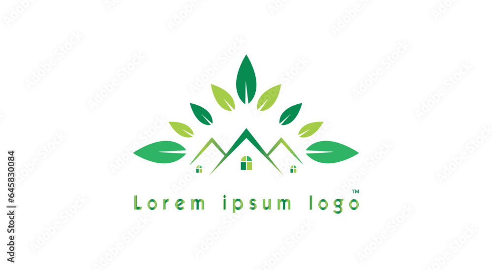 green leaf eco logo design green leaf eco logo design