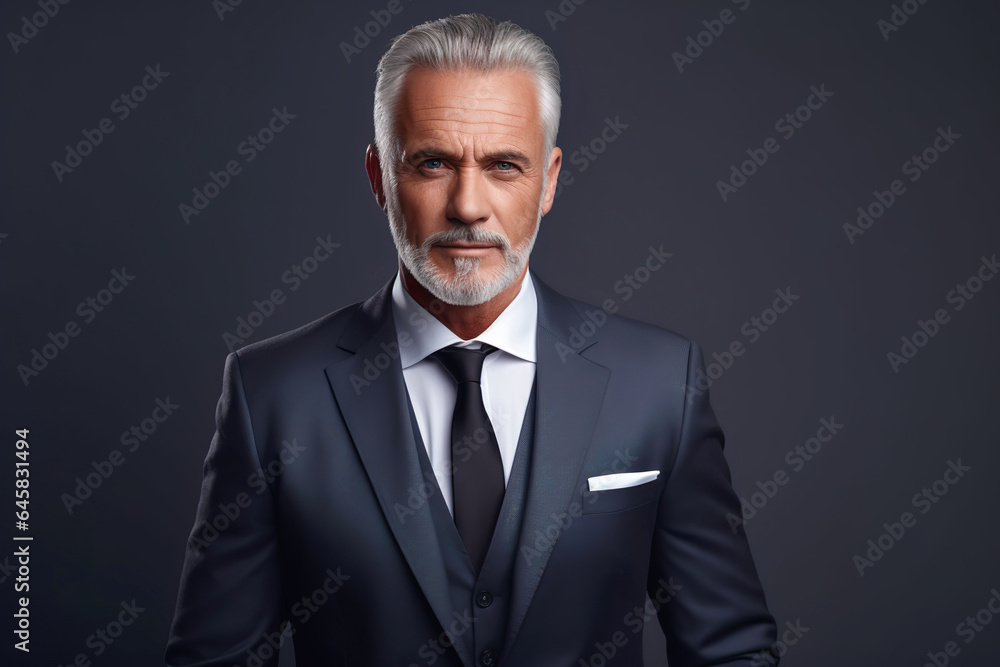 Portrait of a Brazilian man, looking at the camera in the studio, gray background, modern man concept, businessman concept. Portrait of a Brazilian man, looking at the camera in the studio, gray background, modern man concept, businessman concept.